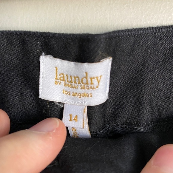 Laundry by Shelli Segal Women's Black Cropped Dress Pants Size‎ 14 - Picture 2 of 12